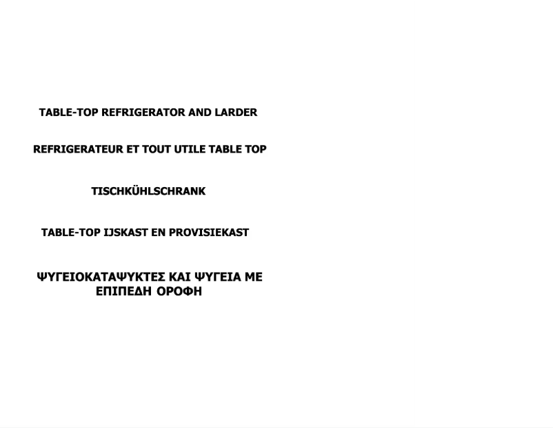 Page 1 de la notice Manuel utilisateur Candy FR CFO185A