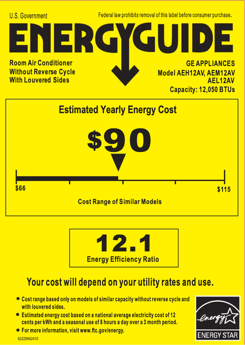 Image de la première page du manuel de l'appareil AEL12AV