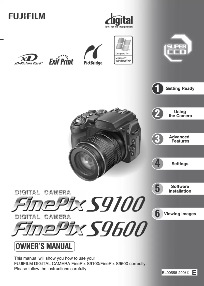 Page n°1 - Manuel utilisateur Fujifilm FinePix S9100