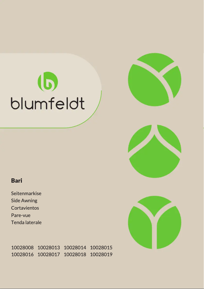 Page 1 de la notice Manuel utilisateur Blumfeldt Bari