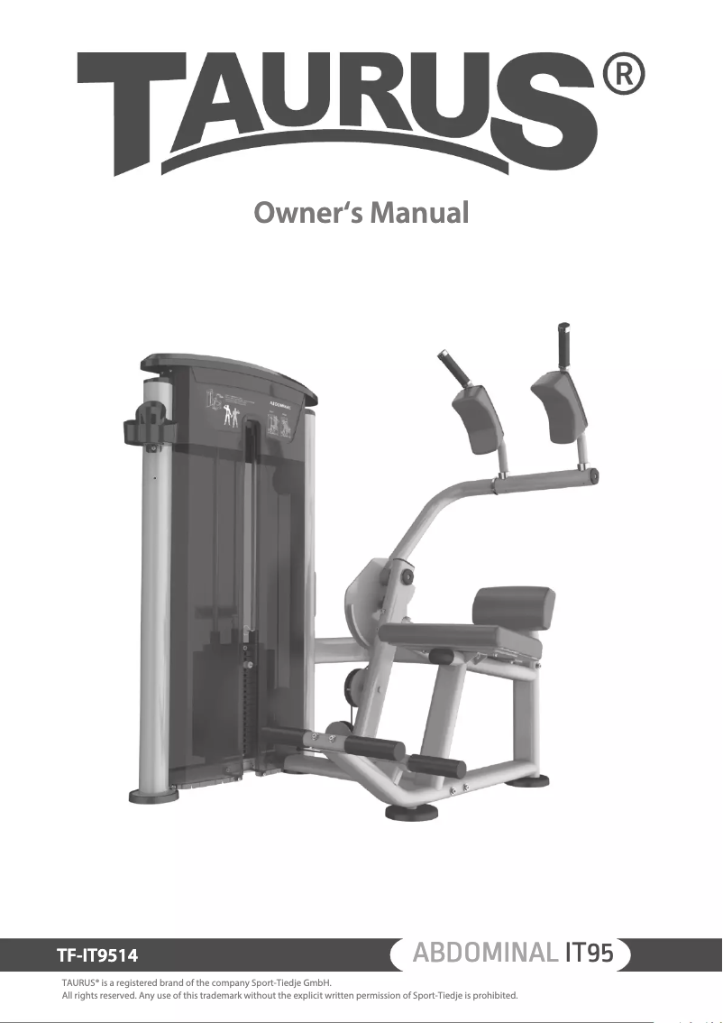 Page 1 de la notice Manuel utilisateur Taurus Abdominal IT95