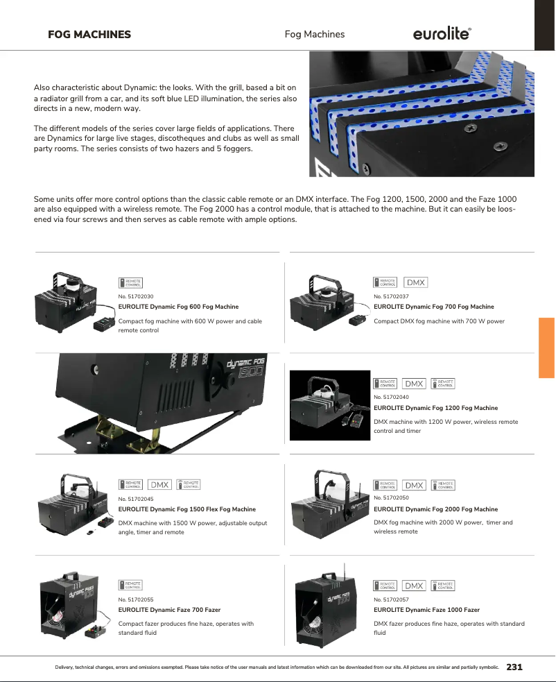 Image de la première page du manuel de l'appareil Dynamic Faze 700