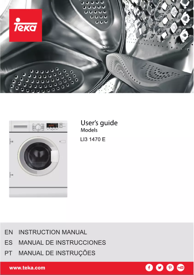 Page n°1 - Manuel utilisateur Teka LI3 1470 E