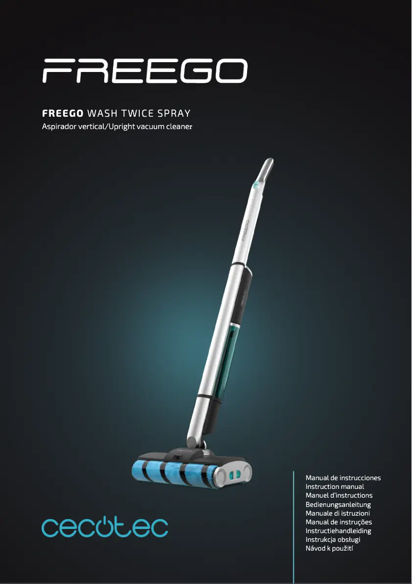 Image de la première page du manuel de l'appareil FreeGo Wash Twice Spray