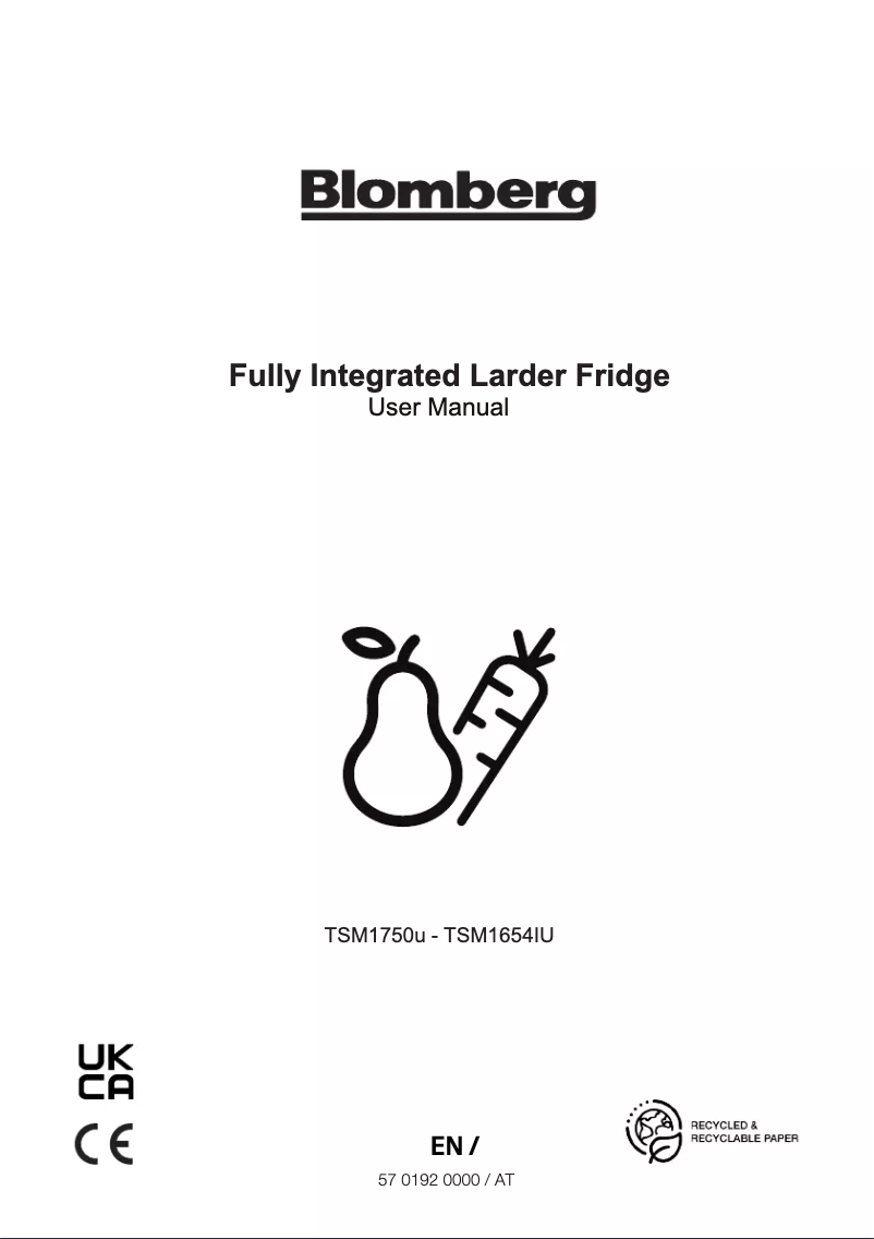 Page n°1 - Mode d'emploi Blomberg TSM1654IU