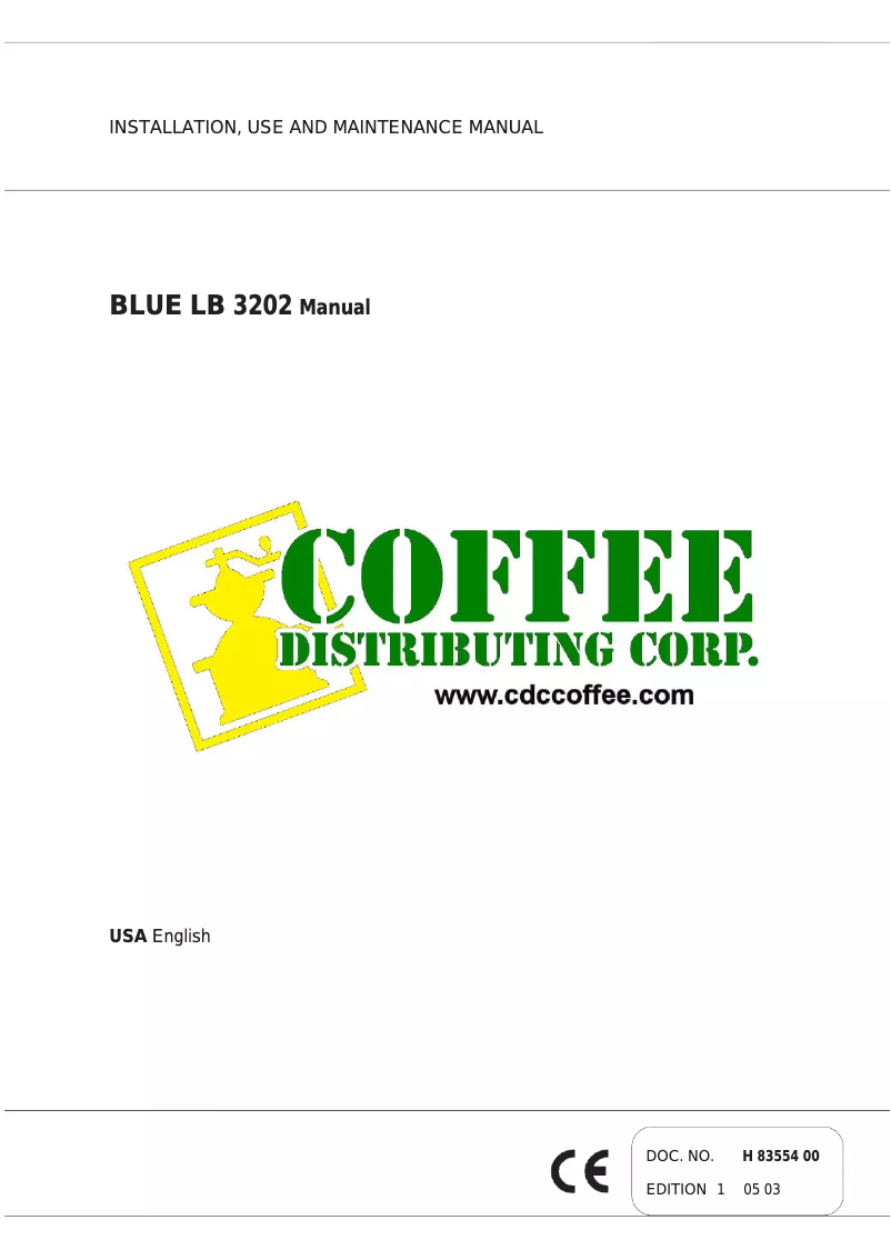 Page n°1 - Manuel utilisateur Lavazza LB 3202