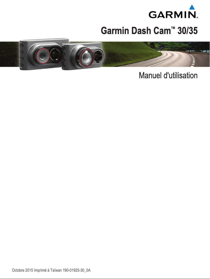Page n°1 - Mode d'emploi Garmin Dash Cam 30