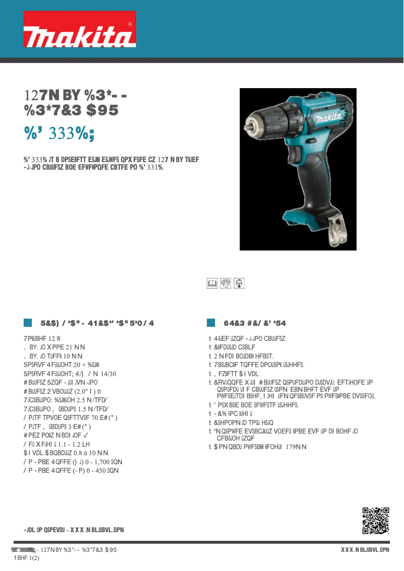 Image de la première page du manuel de l'appareil DF333DZ