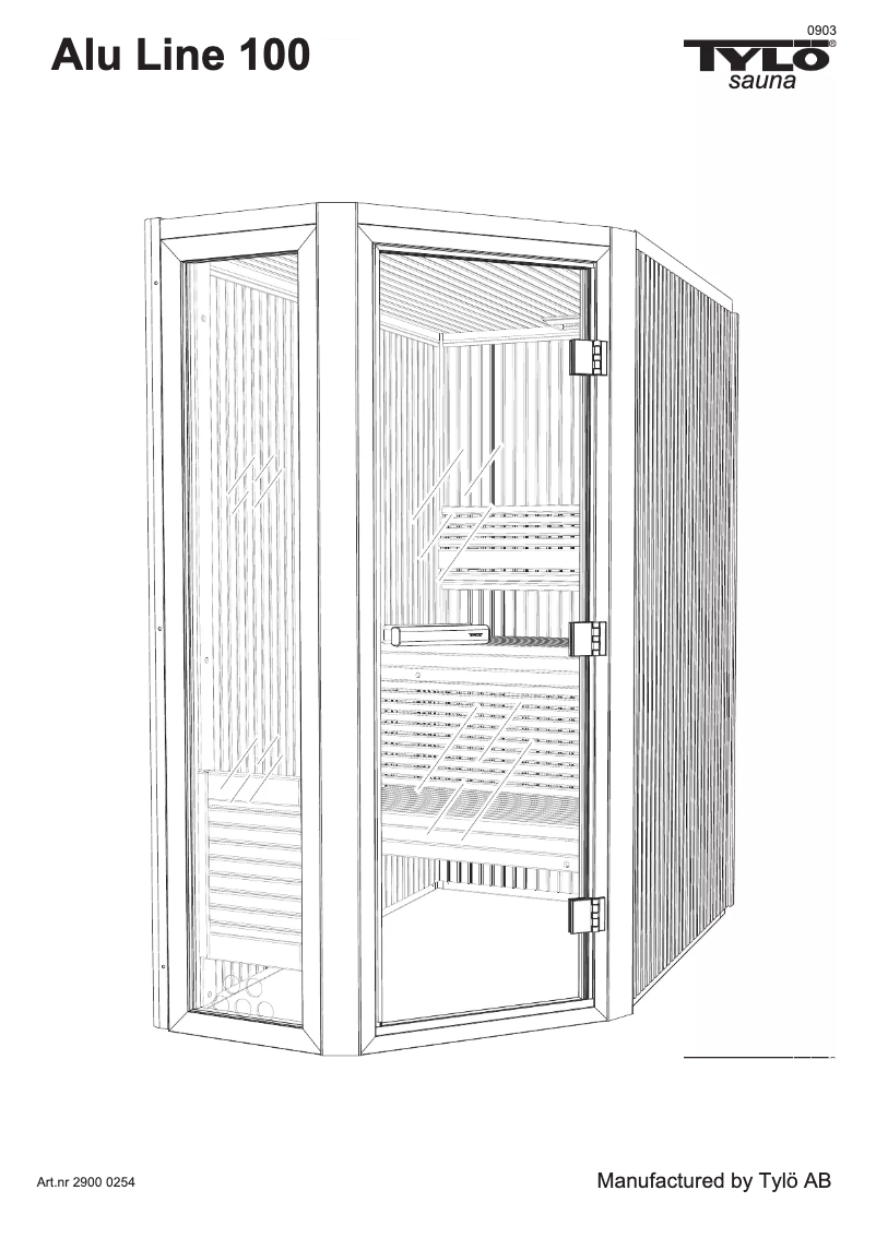 Página 1 del manual Manual de usuario Tylö Alu Line 100