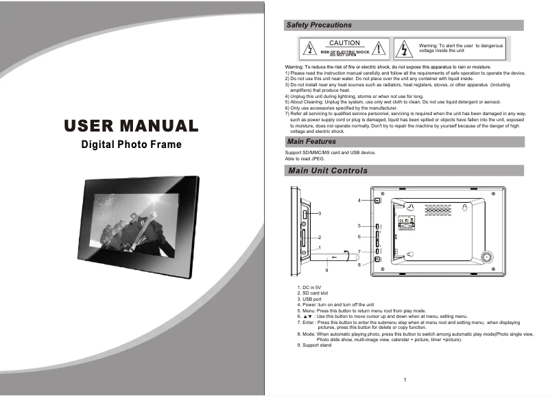 Image de la première page du manuel de l'appareil DPF 7112
