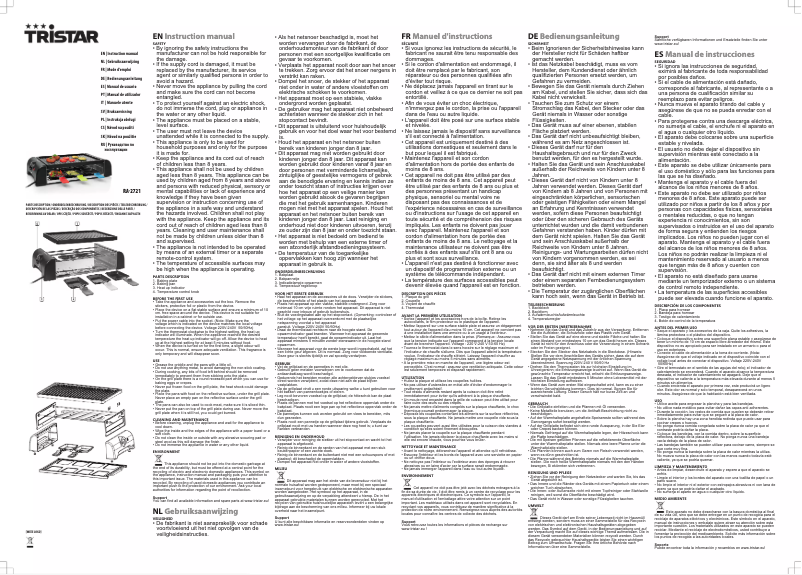 Página 1 del manual Manual de usuario TriStar RA-2721