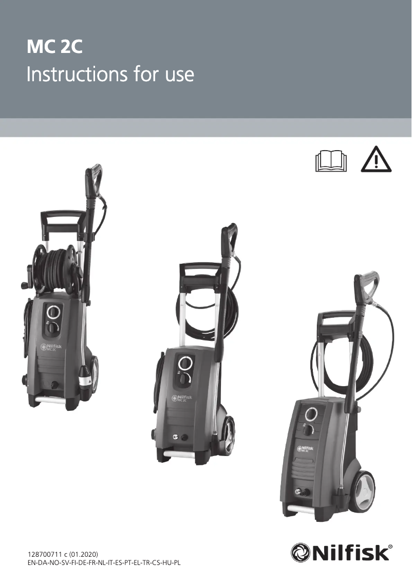 Page n°1 - Manuel utilisateur Nilfisk MC 2