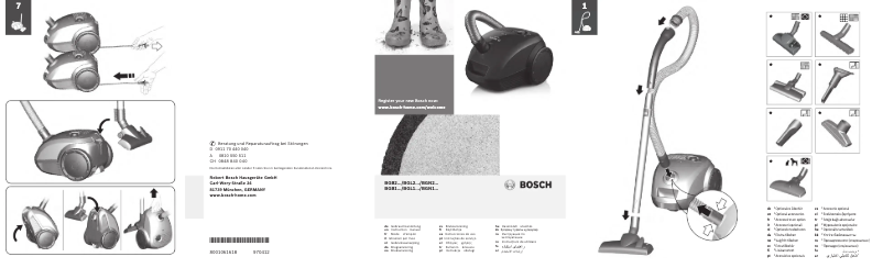 Page n°1 - Manuel utilisateur Bosch BGL25MON9