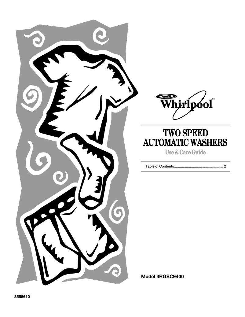 Page n°1 - Manuel utilisateur Whirlpool 3RGSC9400