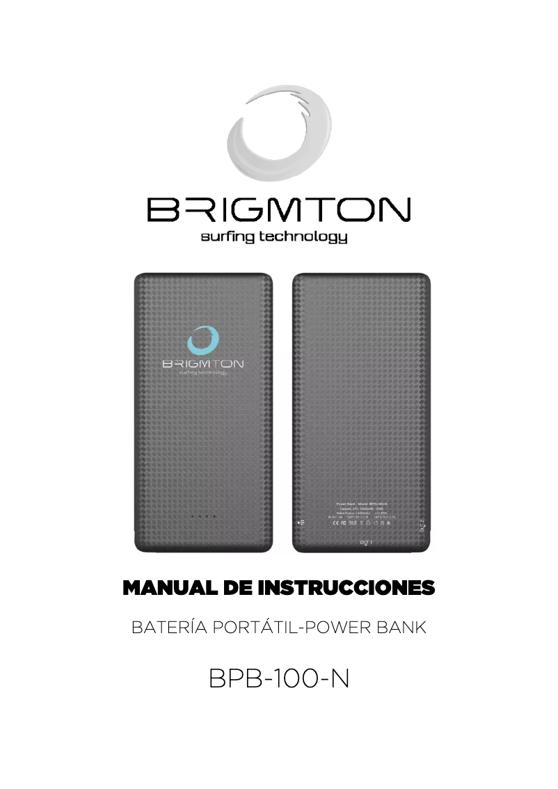 Page 1 de la notice Manuel utilisateur Brigmton BPB-100-N