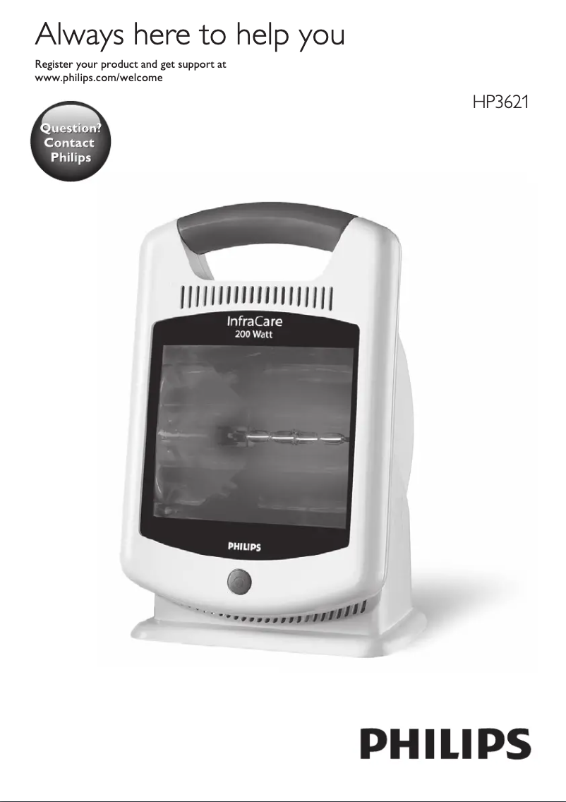 Image de la première page du manuel de l'appareil HP3621