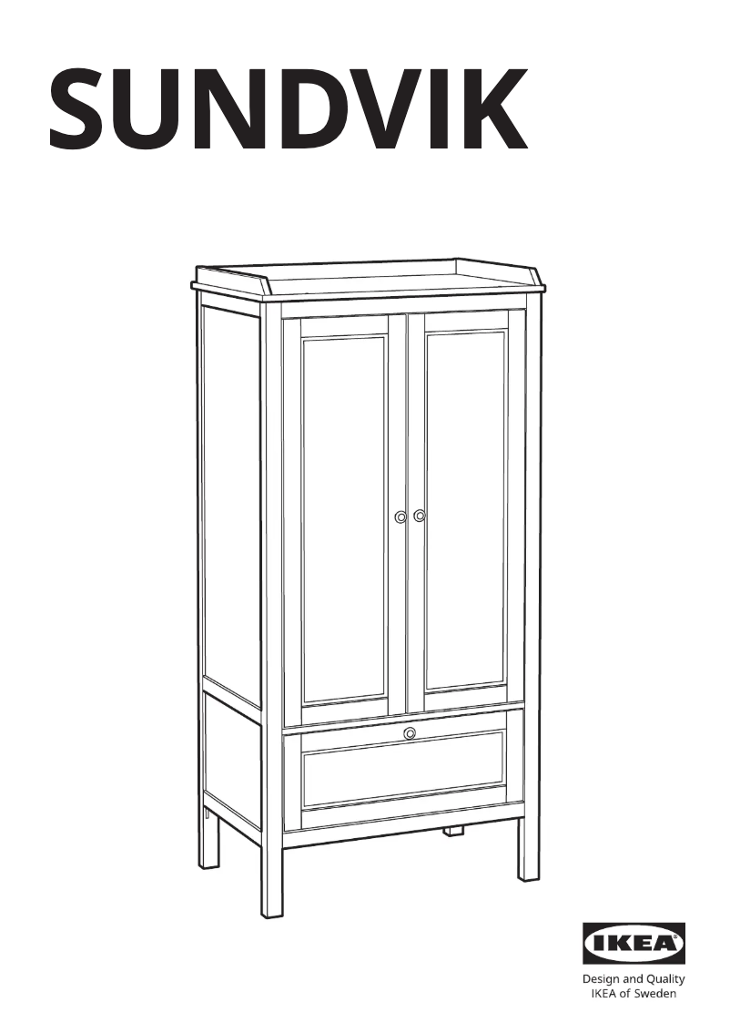 Imagen de la primera página del manual del dispositivo SUNDVIK 504.942.64