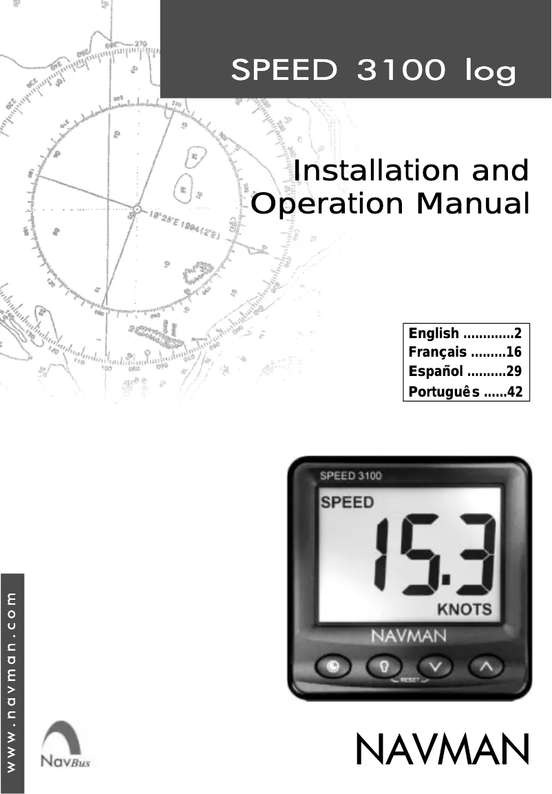 Page 1 de la notice Manuel utilisateur Navman Speed 3100