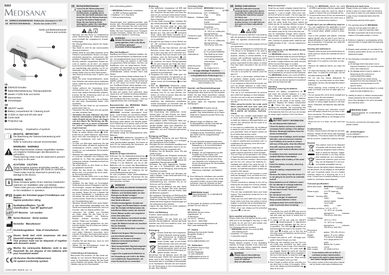 Image de la première page du manuel de l'appareil LC 870