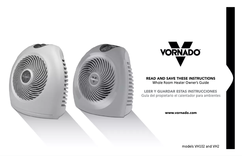 Page 1 de la notice Manuel utilisateur Vornado VH102