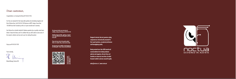 Página 1 del manual Manual de usuario Noctua NF-A12x15 FLX