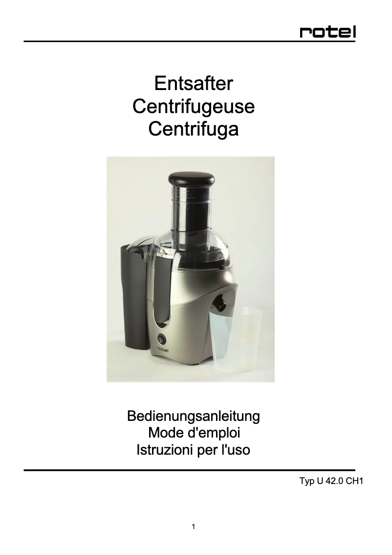 Image de la première page du manuel de l'appareil Vital 420