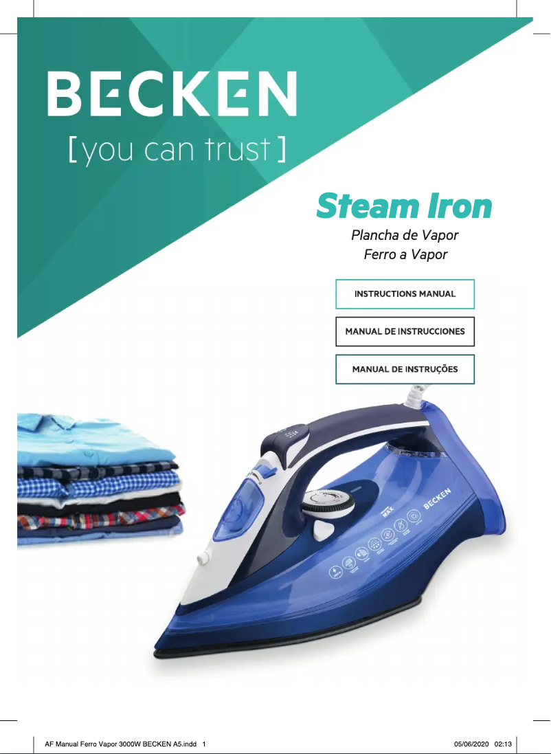 Page 1 de la notice Manuel utilisateur Becken BSI3860