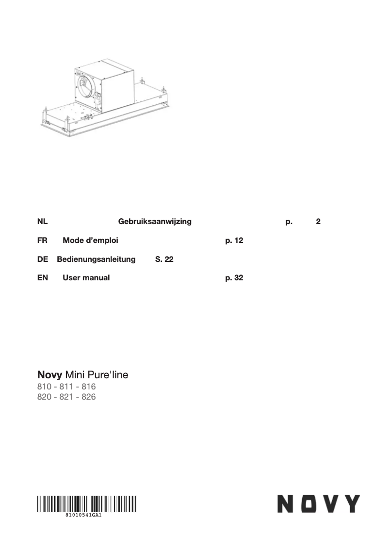 Image de la première page du manuel de l'appareil Pure'Line Mini 811