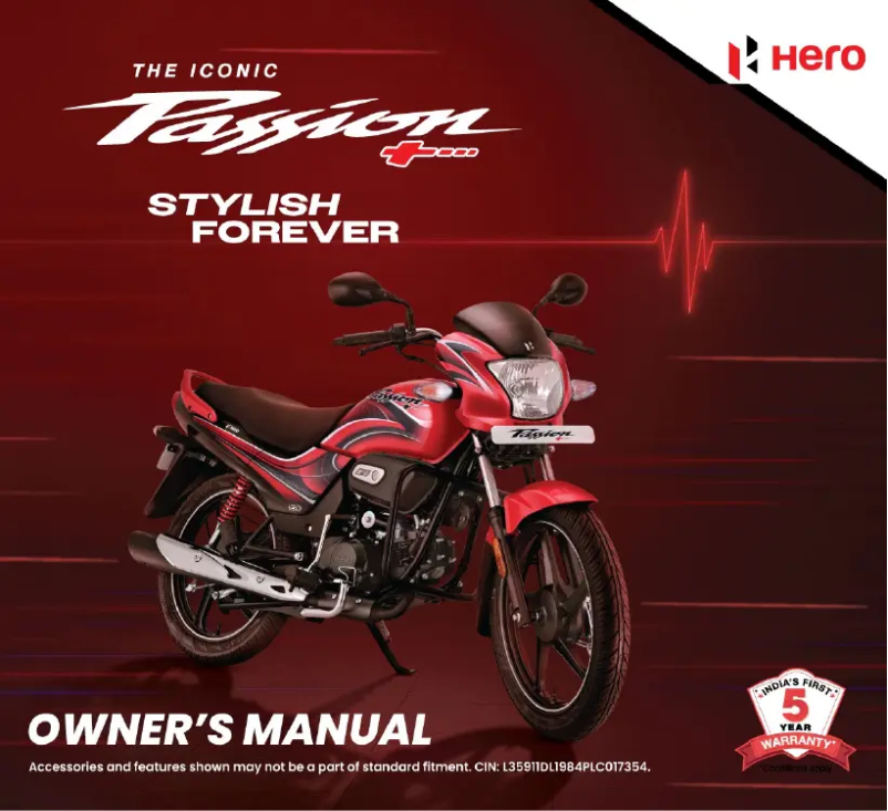 Page 1 de la notice Manuel utilisateur Hero Passion+ (2023)