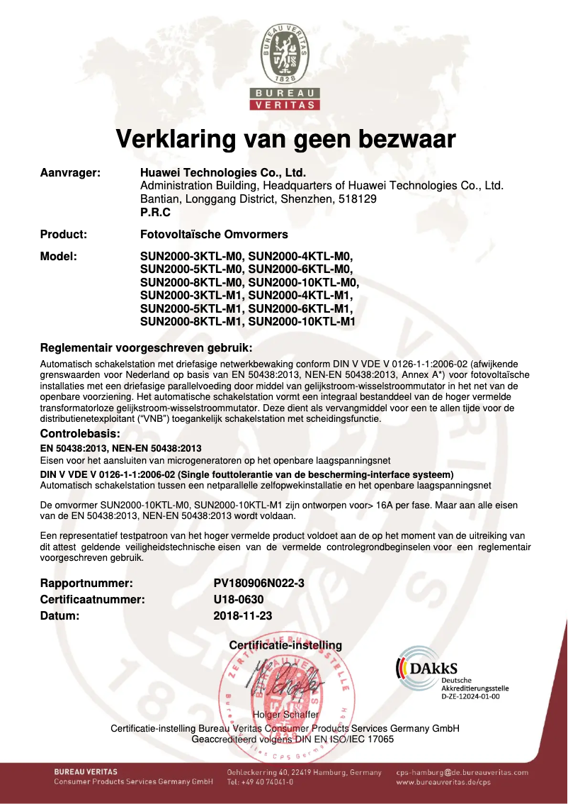 Page n°1 - Guide d'installation Huawei SUN2000MA-4KTL-M1