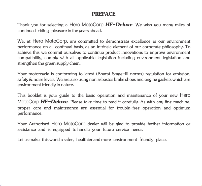 Página 1 del manual Manual de usuario Hero HF-Deluxe (2015)