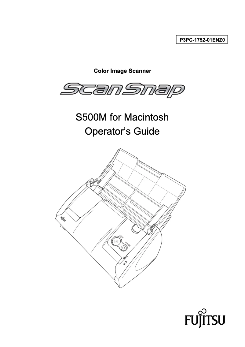 Page 1 de la notice Manuel utilisateur Fujitsu ScanSnap S500M