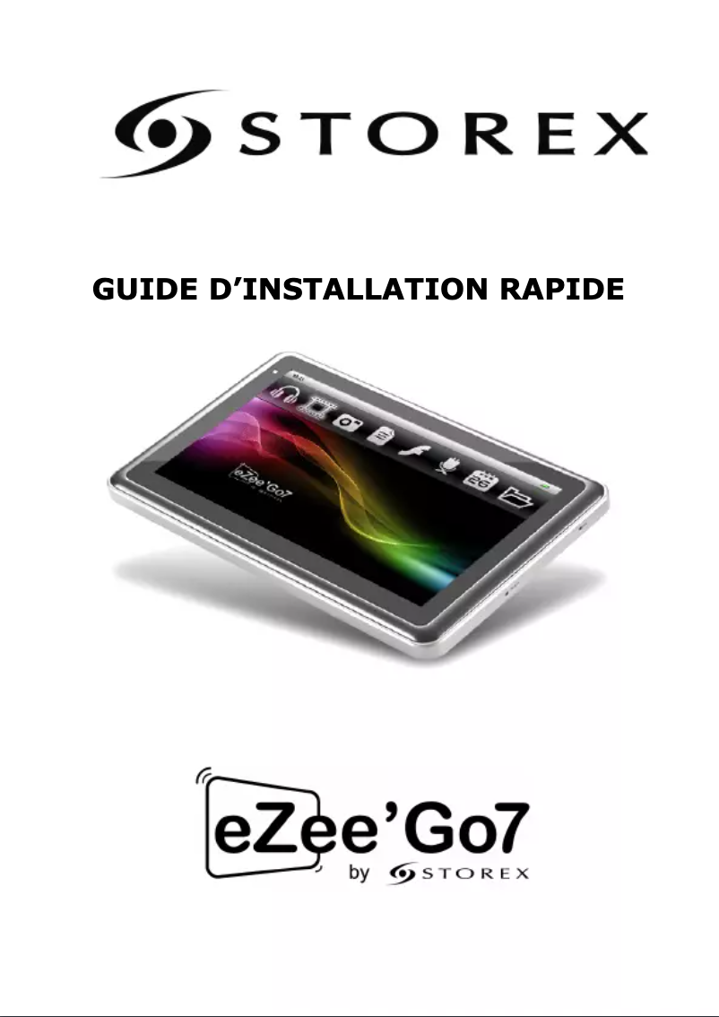 Image de la première page du manuel de l'appareil eZee'Go7