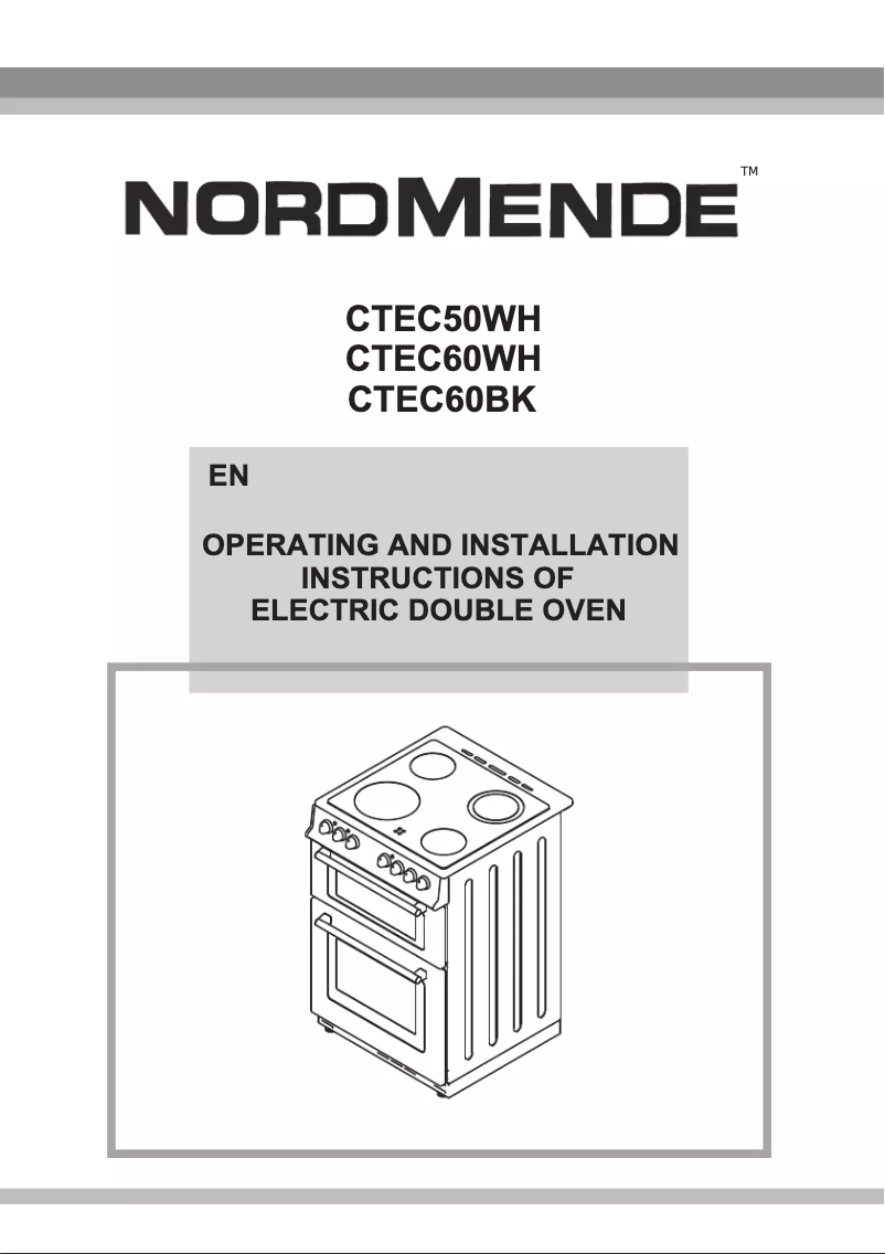 Page 1 de la notice Manuel utilisateur Nordmende CTEC60WH