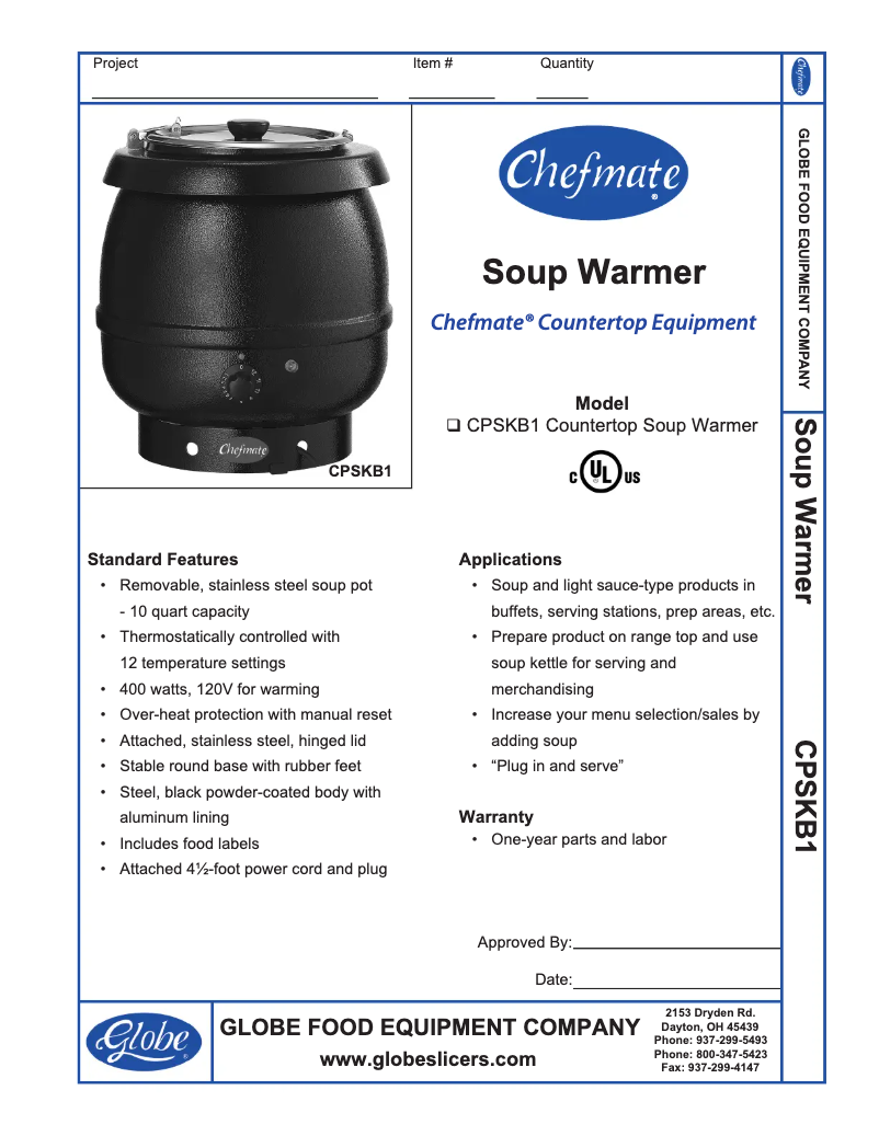 Image de la première page du manuel de l'appareil CPSKB1