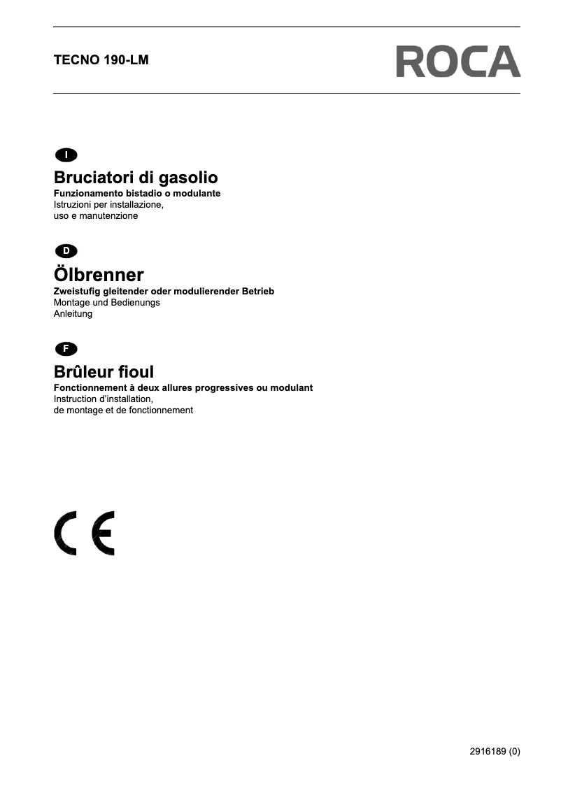 Image de la première page du manuel de l'appareil TECNO 28-L