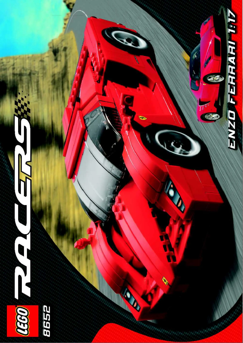 Page 1 de la notice Manuel utilisateur Lego Ferrari 8652