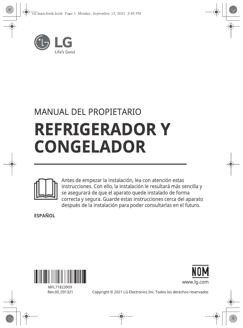 Page n°1 - Manuel utilisateur LG VS27BIP