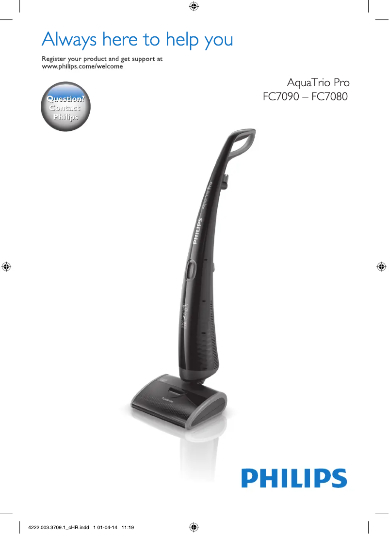 Page n°1 - Manuel utilisateur Philips AquaTrio Pro FC7088