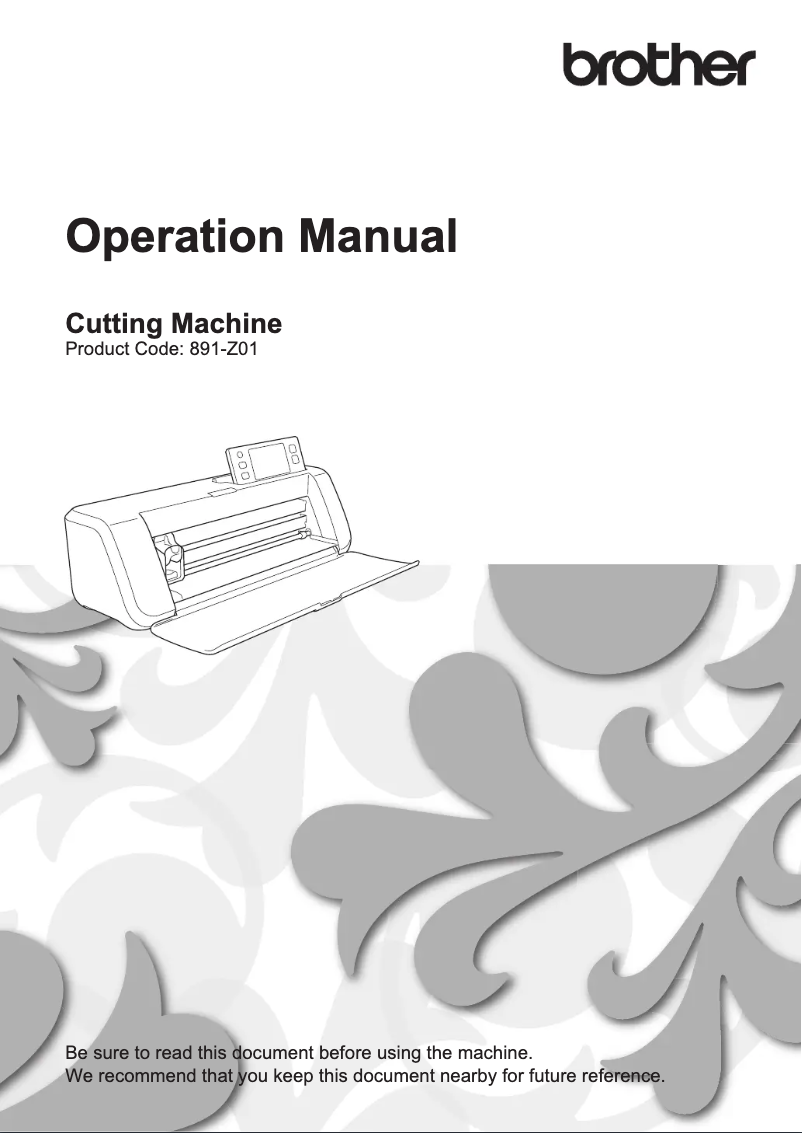 Page n°1 - Manuel utilisateur Brother CM840