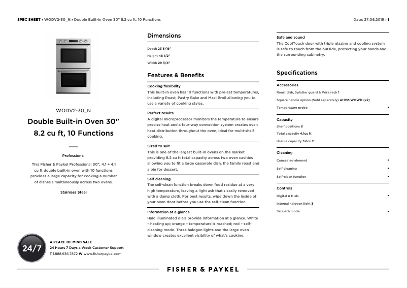 Image de la première page du manuel de l'appareil WODV2-30_N