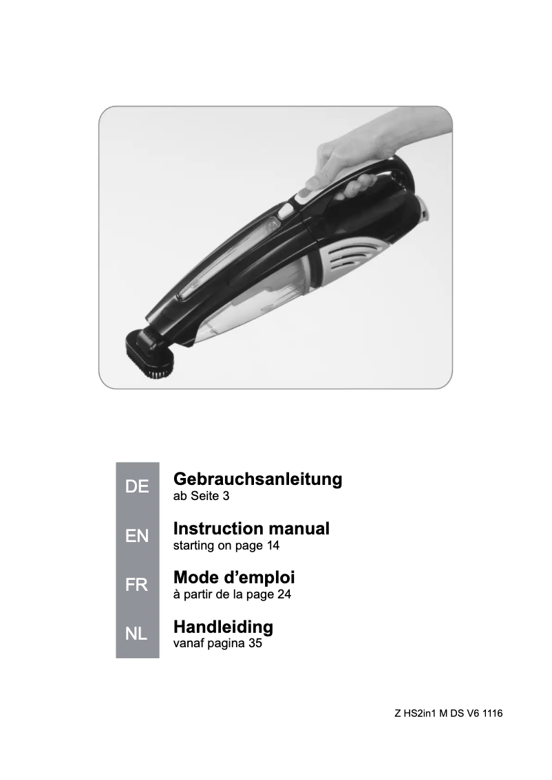 Page 1 de la notice Manuel utilisateur Cleanmaxx 00973