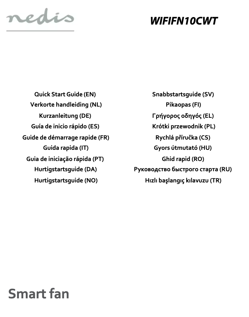 Page n°1 - Manuel utilisateur Nedis WIFIFN10CWT