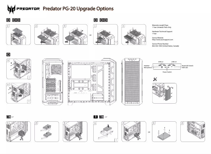 Página 1 del manual Manual de usuario Acer Predator PG-20