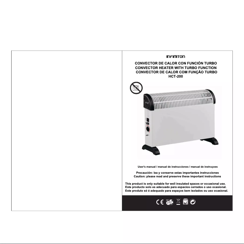 Page n°1 - Manuel utilisateur Infiniton HCT-200