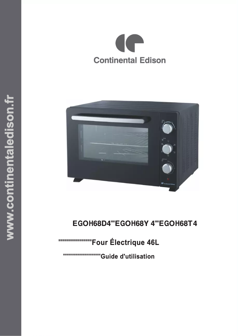 Page n°1 - Manuel utilisateur Continental Edison CEMF46R2