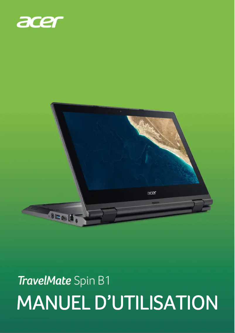 Page n°1 - Manuel utilisateur Acer TravelMate Spin B1