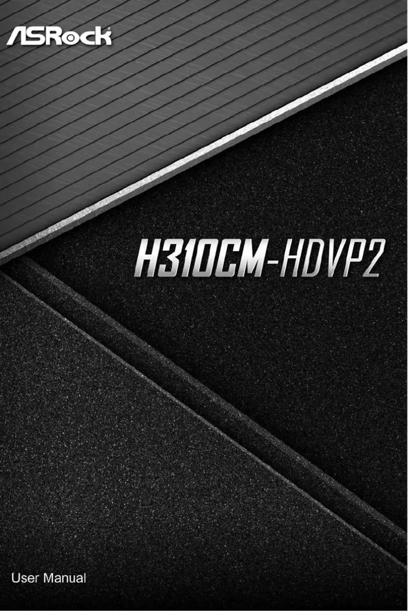 Page n°1 - Manuel utilisateur Asrock H310CM-HDVP2