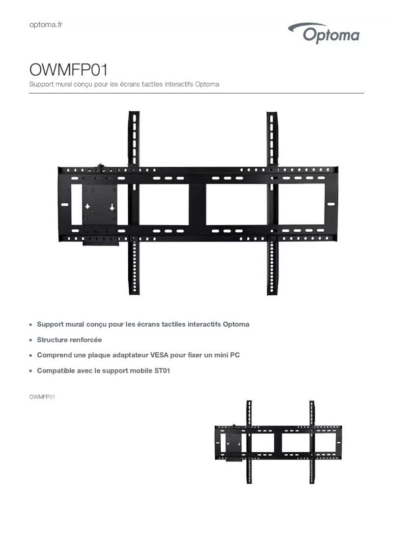Page n°1 - Manuel utilisateur Optoma OWMFP01