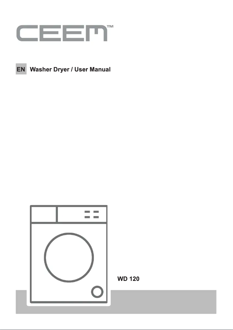 Page 1 de la notice Manuel utilisateur CEEM WD 120